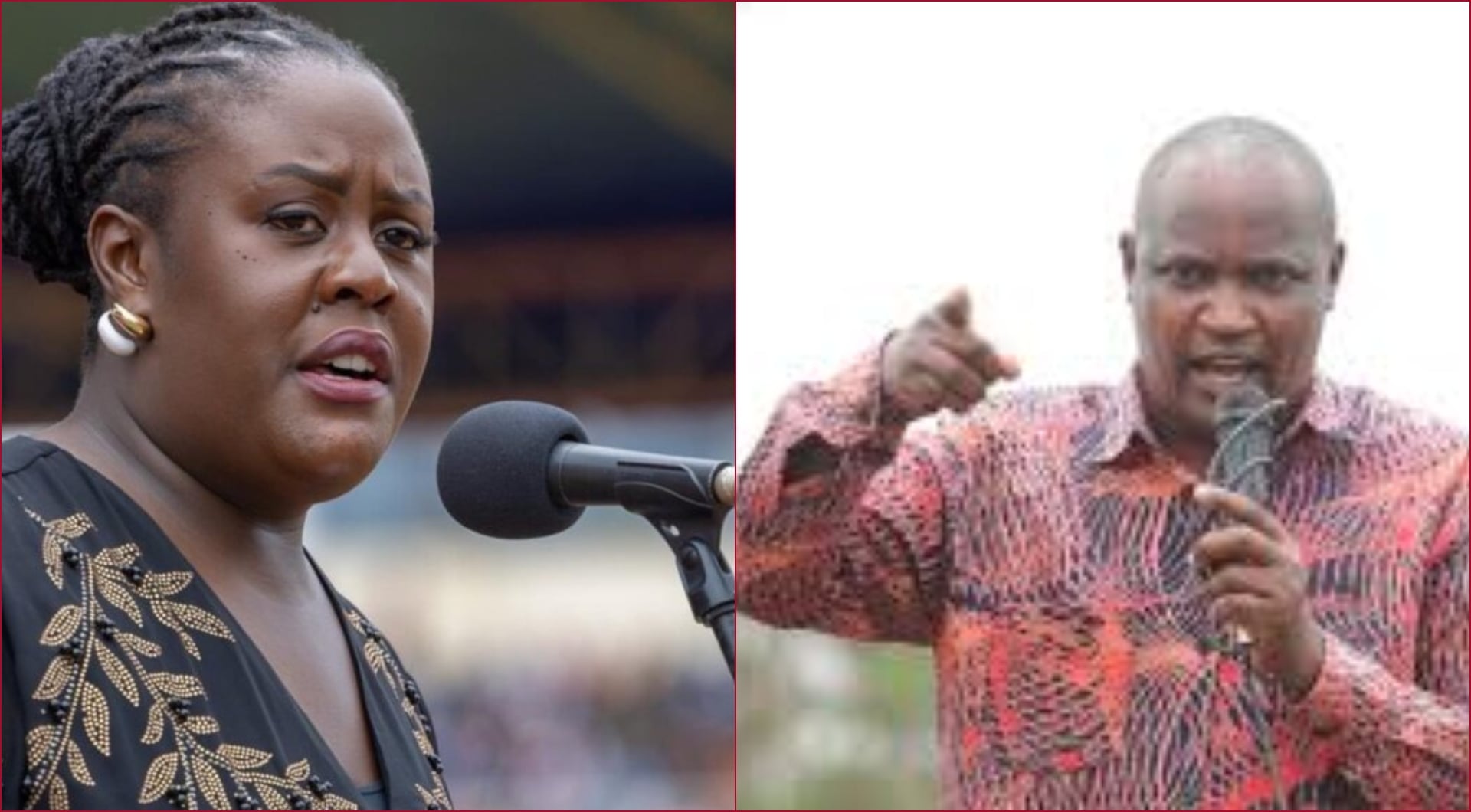 File images of Winnie Odinga and John Mbadi.